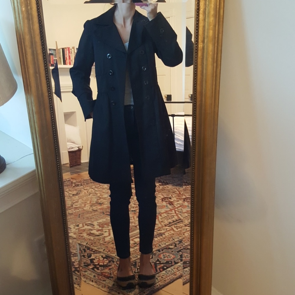 COPY - Saks fifth avenue black trench coat